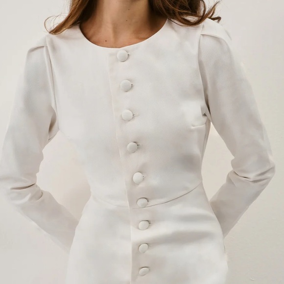 Denim button down midi dress - Picture 3 of 4